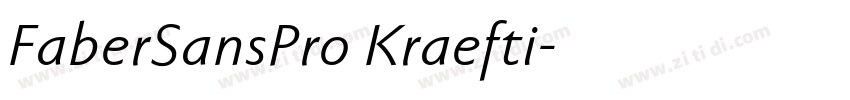 FaberSansPro Kraefti字体转换